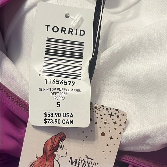 Torrid Ariel Mermaid Bikini Set 5x - Picture 2 of 3